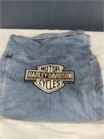 Vintage Harley Davidson Blue Jean Jacket
