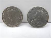 Canada 5 cents 1927 & 1931