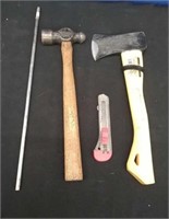 Box Hatchet, Hammer, Utility Knife, Rod