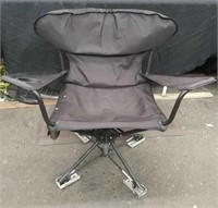Black Fold up Swivel Chair