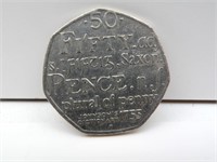 2005 50 pence