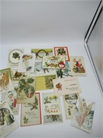 Antique Christmas Card Lot