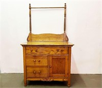 Antique Oak Washstand