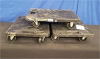 Lot of 3 200 LBs Mover Dollies