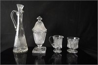 Irish crystal - decanter, candy dish, vase etc...