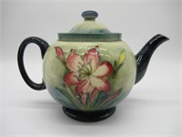 1940's Moorcroft Teapot in the African Lily