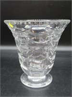 Signed Webb Crystal Vase England by Corbett