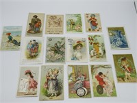 15 Antique 1800's Trade Cards for Advertising