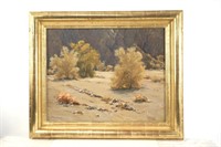 William Darling oil on canvasboard Calif landscape