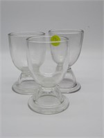 Victorian Egg Cups, x 3, one has a base nick