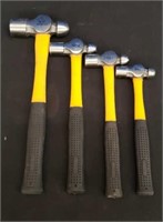 Set of 4 Ball Pin Hammers- New
