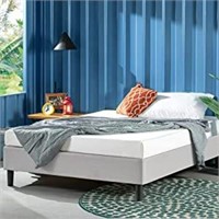 ZINUS Curtis Upholstered Platform Bed Frame Grey