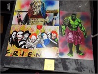 Misc posters Hulk, Harley quin , friends iT