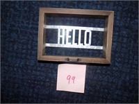 Hello sign