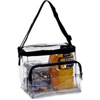 Clear Lunch Bag - Durable PVC Plastic See Through