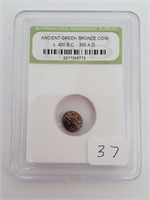 Certified 400BC-300AD Greek Bronze Coin
