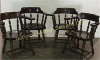 Wooden arm chairs (30 inches tall)
