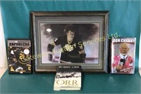 Bobby Orr picture 20x16 . Three Hockey Books