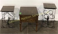 2 side tables ( 19 x 14 x 22) , 1 end table