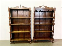 Pair of Display Shelves