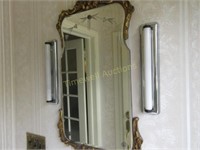 Ornate etched mirror