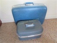 Vintage hard sided luggage