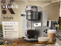 Keurig k cafe single serve coffee, latte $180 RETA