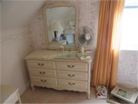 French Provincial Dresser and mirror