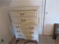 French Provincial chest on chest