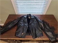 motorcycle leather jacket by Protech size 46