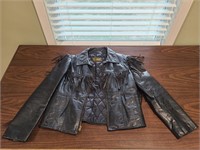 motorcycle leather jacket size 18
