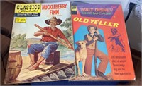 2- $0.25 Comic Books Old yeller & Huck Finn