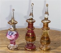 Egyptian Blown Glass Perfume Bottles