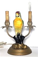 Ceramic Parrot Accent Lamp
