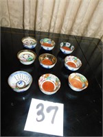 9 JAPANESE SAKE CUPS