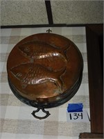 VINTAGE HAMMER COPPER FISH COOKWARE/MOLD