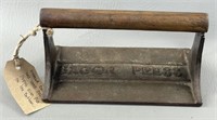 Vintage Cast Iron , Wood Bacon Press