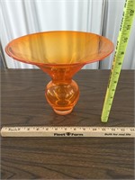 UniqueTangerine Vase w/ large opening