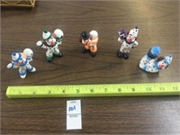 Small Porcelain Clown Figurines