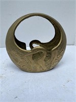 Brass Crane Basket