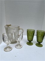 Vintage Pitcher and Glasses