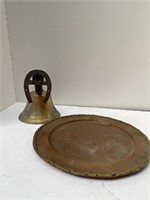 Brass Bell and Platter