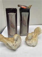 Bird Figurines and Vases