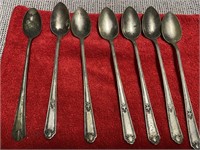 WM Rogers Silver Plate Long Tea Spoons