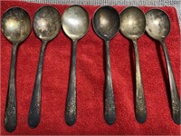WM Rogers Silver Plate Soup Spoons