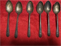 WM Rogers Silver Plate Tea Spoons