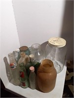 Collection of Vintage Jars & Bottles