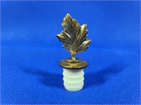 Metal Leaf Bottle Stopper