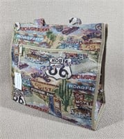 Route 66 Tapestry Canvas Tote Bag