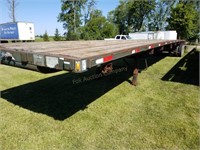 1999 Fruehauf 53' Flatbed Semi Trailer